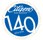 Citizens 140th Anniversary logo